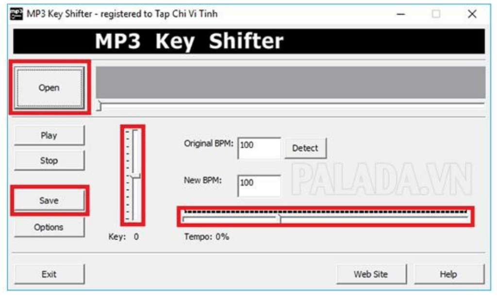 phần mềm nâng hạ beat nhạc mp3 key shifter